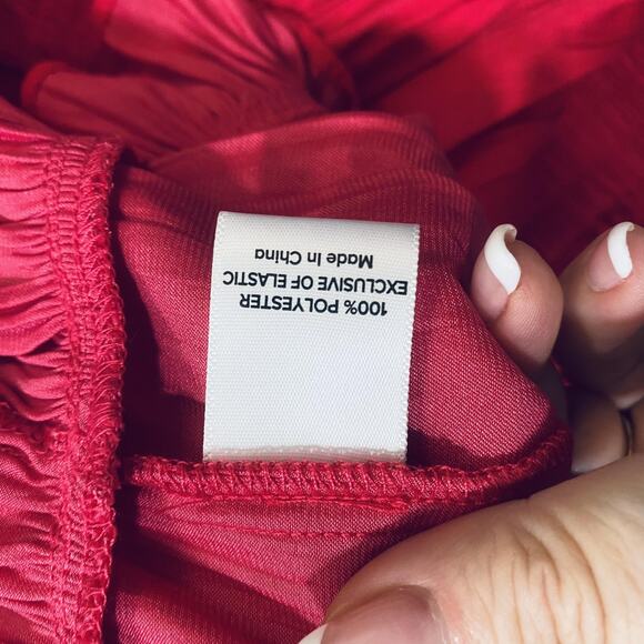 Evereve Hailey Mini Dress Womens Small Fuchsia Pink Long Sleeve Ruffle NWT fairy - Picture 5 of 6